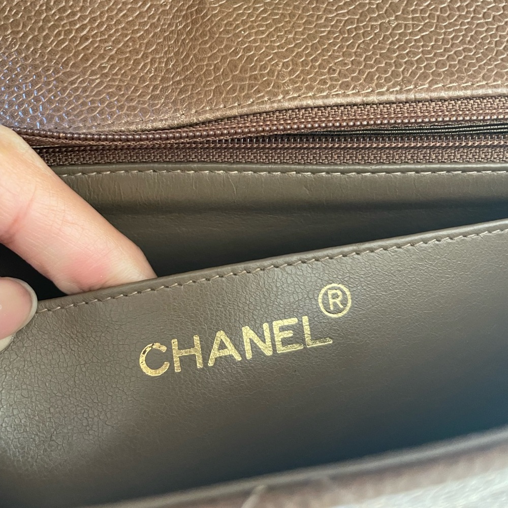 SOLD Chanel Diana Bag Brown Caviar - Picture 17 of 17